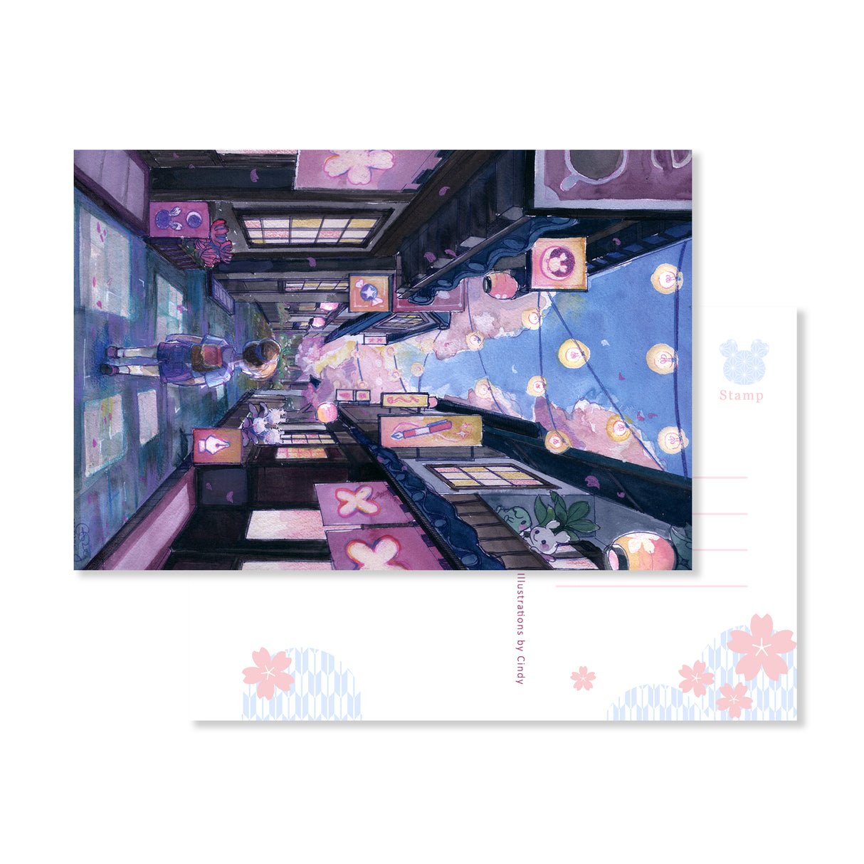 Esterbrook x Sakuradragon Sakura Street Postcards