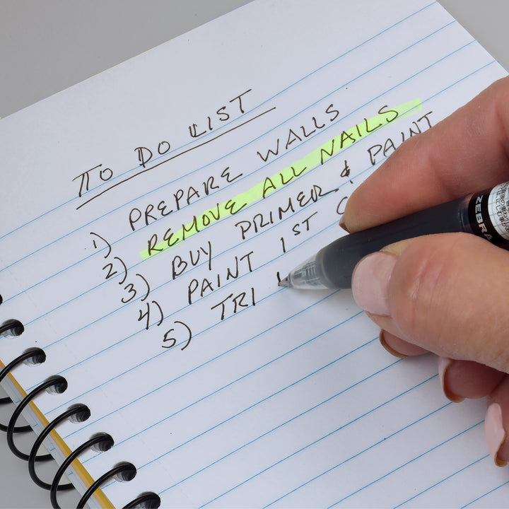 Zebra SARASA Mark ON Gel Retractable Pen - Black