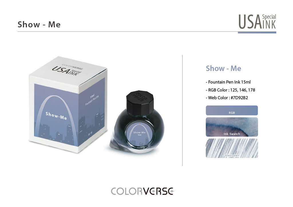 Colorverse USA Show Me (Missouri) - 15ml Bottled Ink