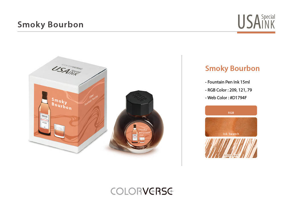 Colorverse USA Smoky Bourbon (Kentucky) - 15ml Bottled Ink