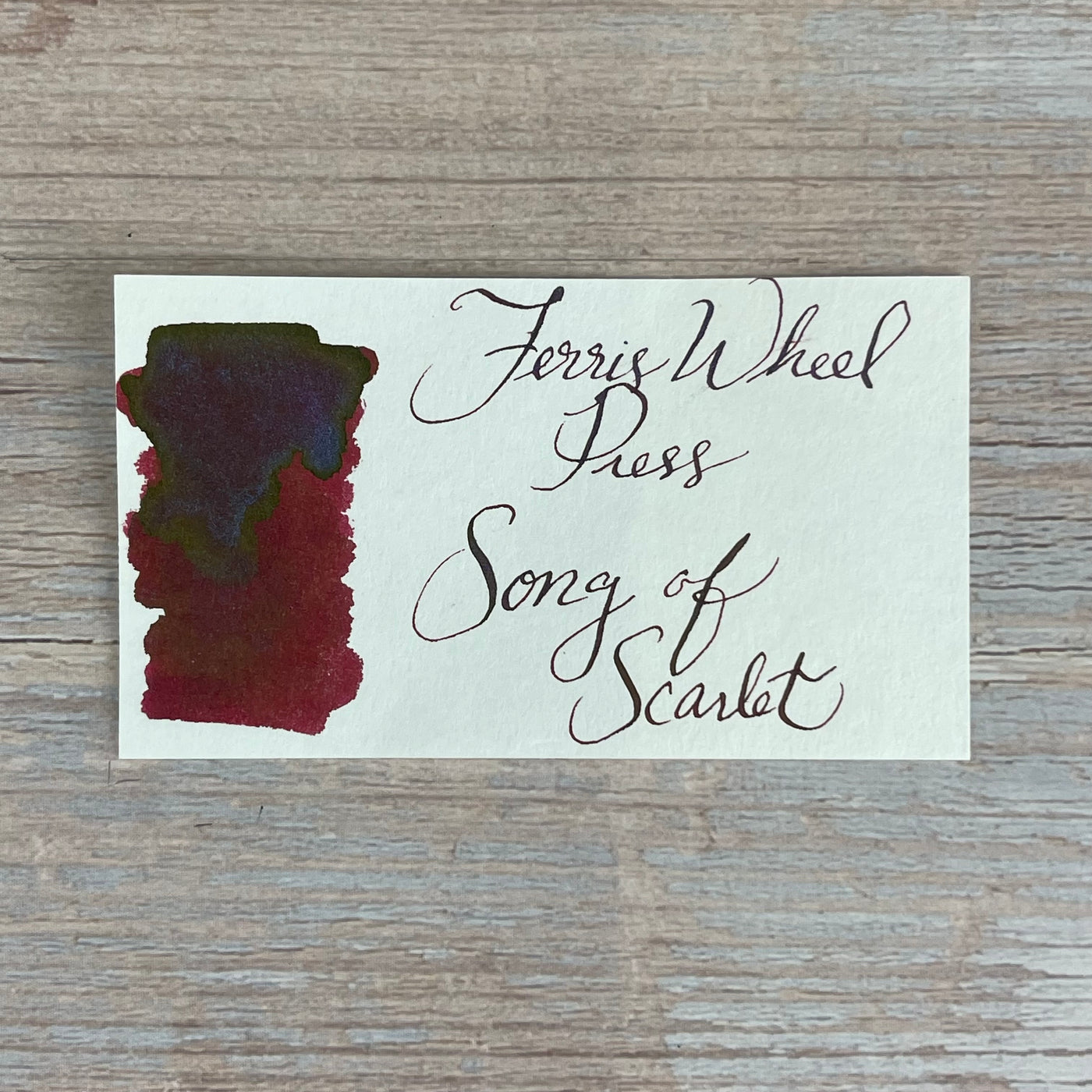 Ferris Wheel Press Song of Scarlet (Special Edition) - 20ml bottled Ink