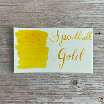 Speedball Super Pigmented Acrylic Gold - 2 oz Ink