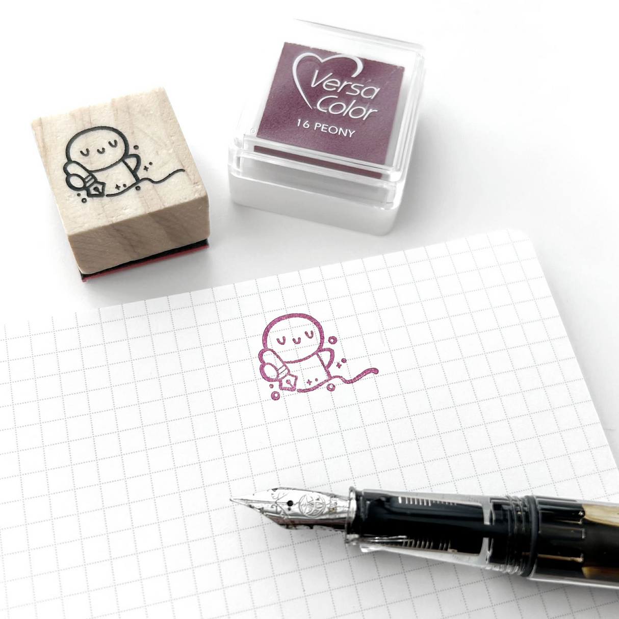TheCoffeeMonsterzCo Wooden Stamp - Sparkly Scribbles