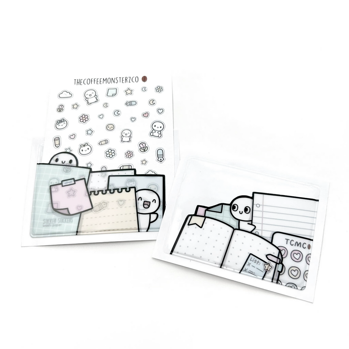 TheCoffeeMonsterzCo Adhesive Sticky Pocket - Paper Layers