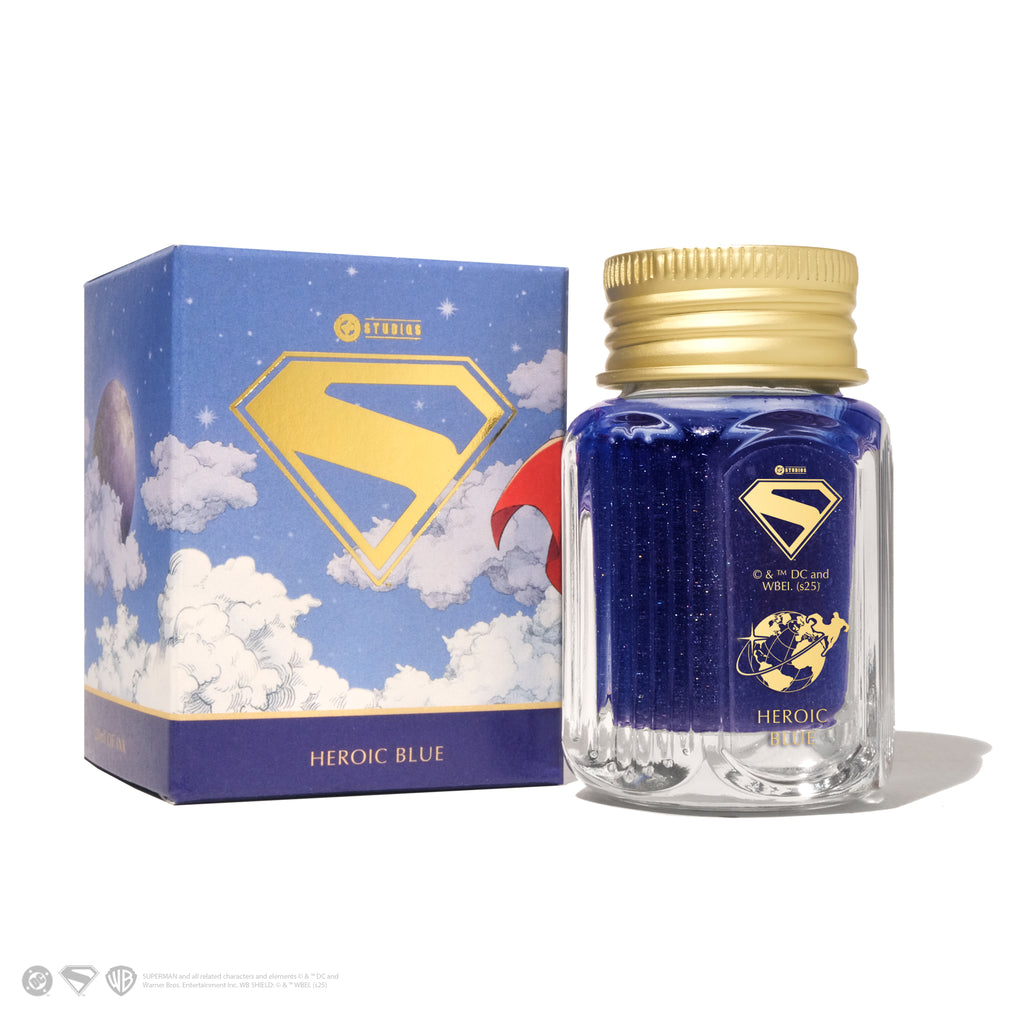 Ferris Wheel Press Superman - Heroic Blue Bottled Ink (Special