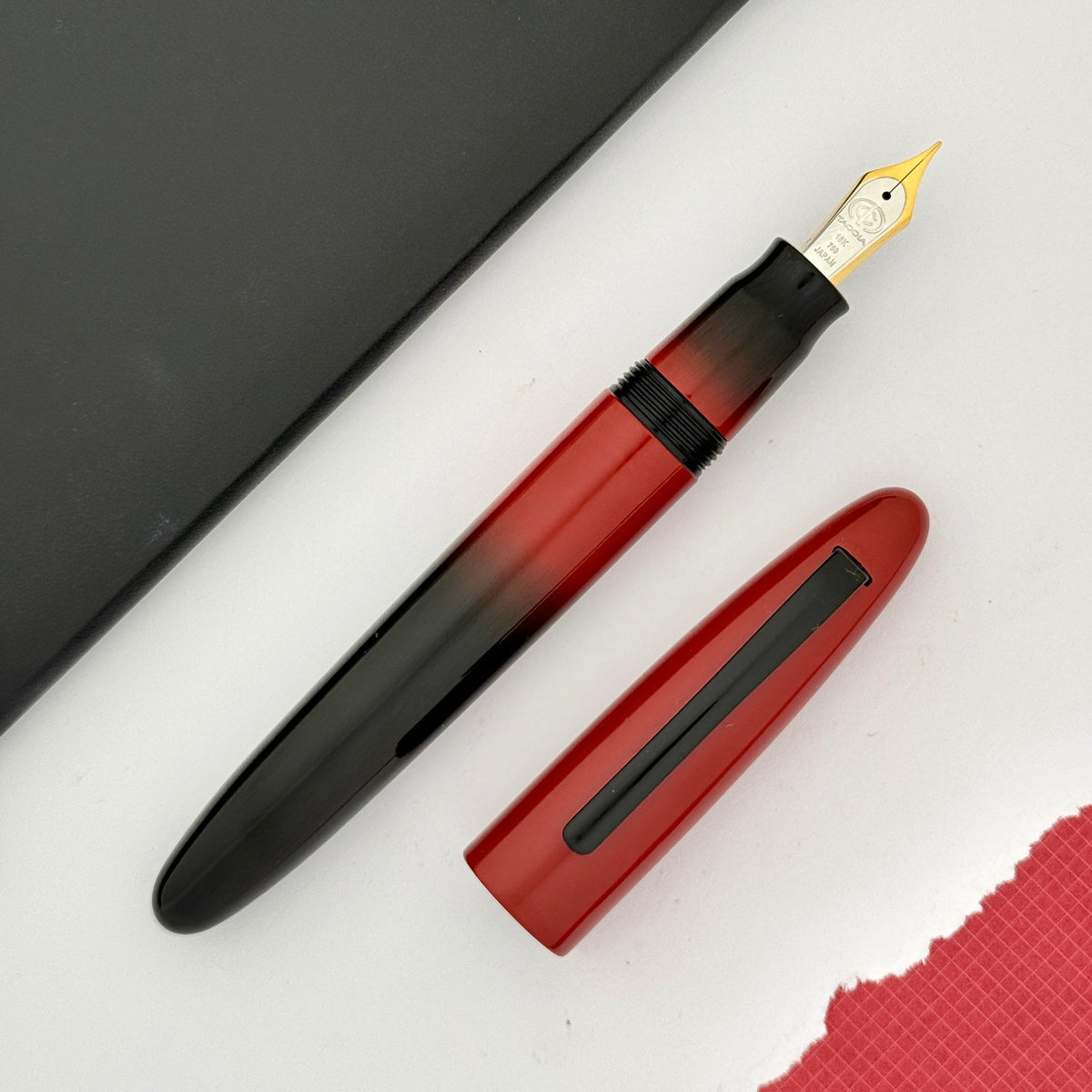 Taccia Miyabi Earth Fountain Pen - Bokashi Lava (Limited Edition)