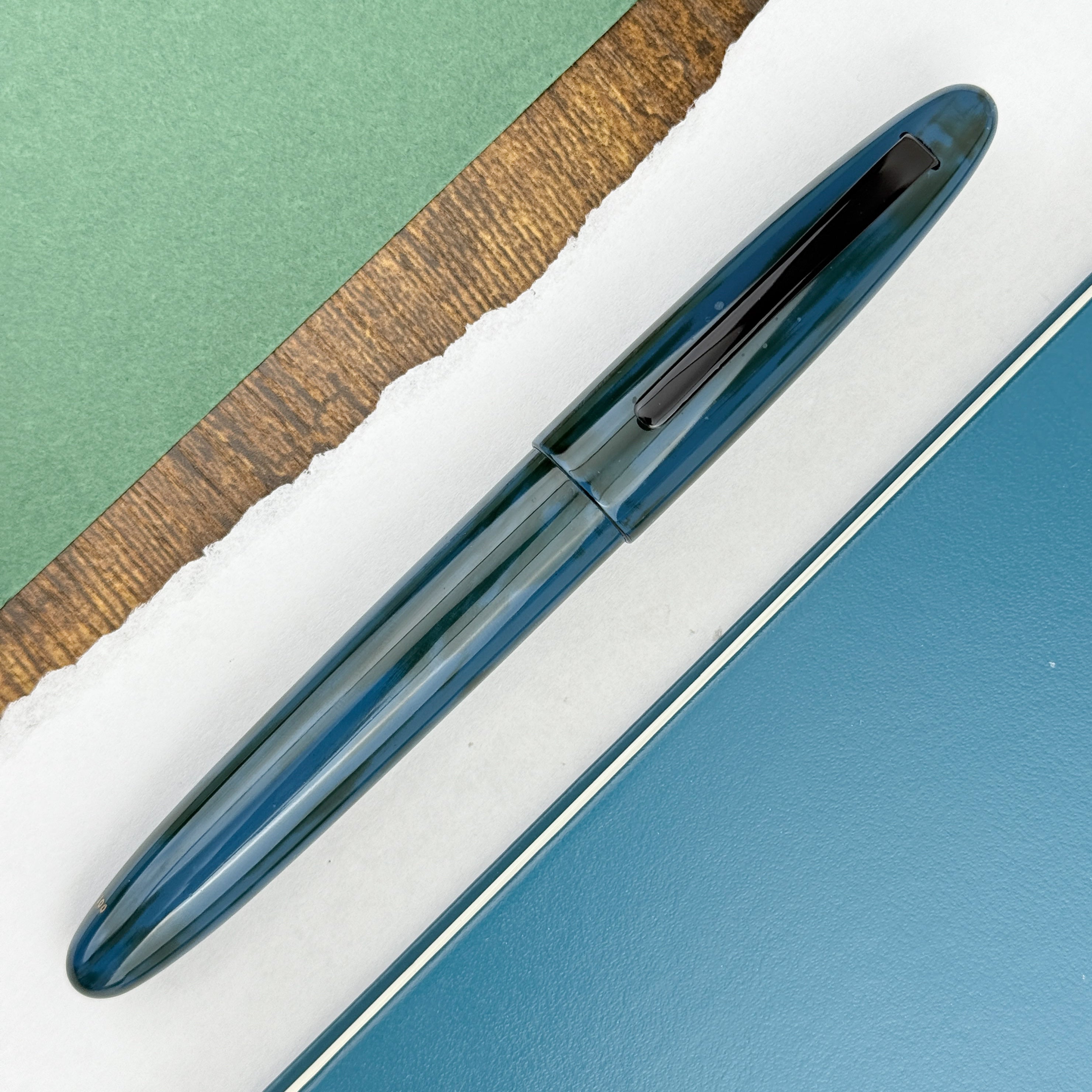 Taccia Miyabi Earth Fountain Pen - Ocean Aodame (Limited Edition