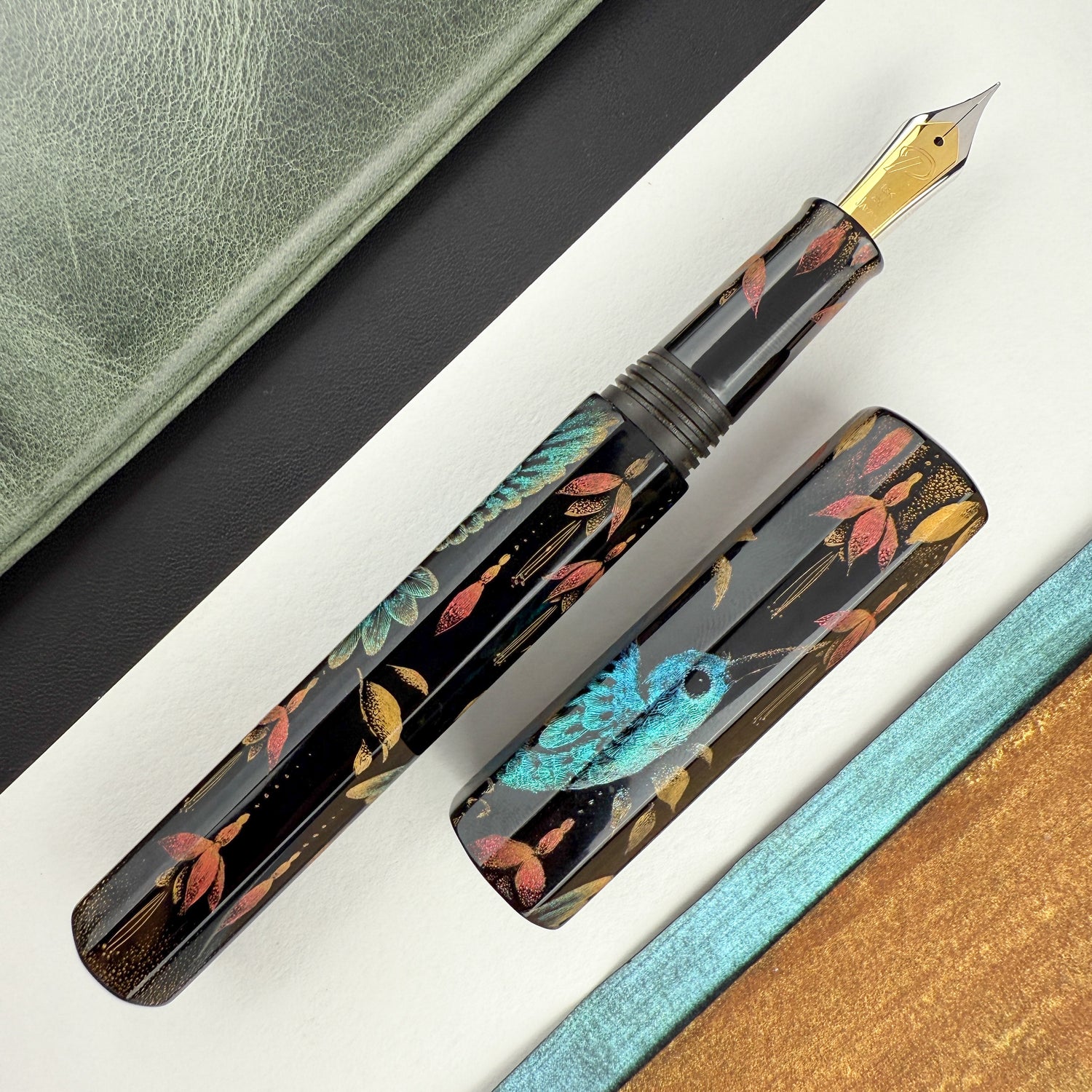 TACCIA Palisades Octagonal Fountain Pen - Chinkin Hummingbird (Limited Edition)