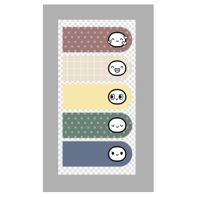 TheCoffeeMonsterzCo Emoti Sticky Note Flags: Collegiate Colours (Atlas Exclusive)