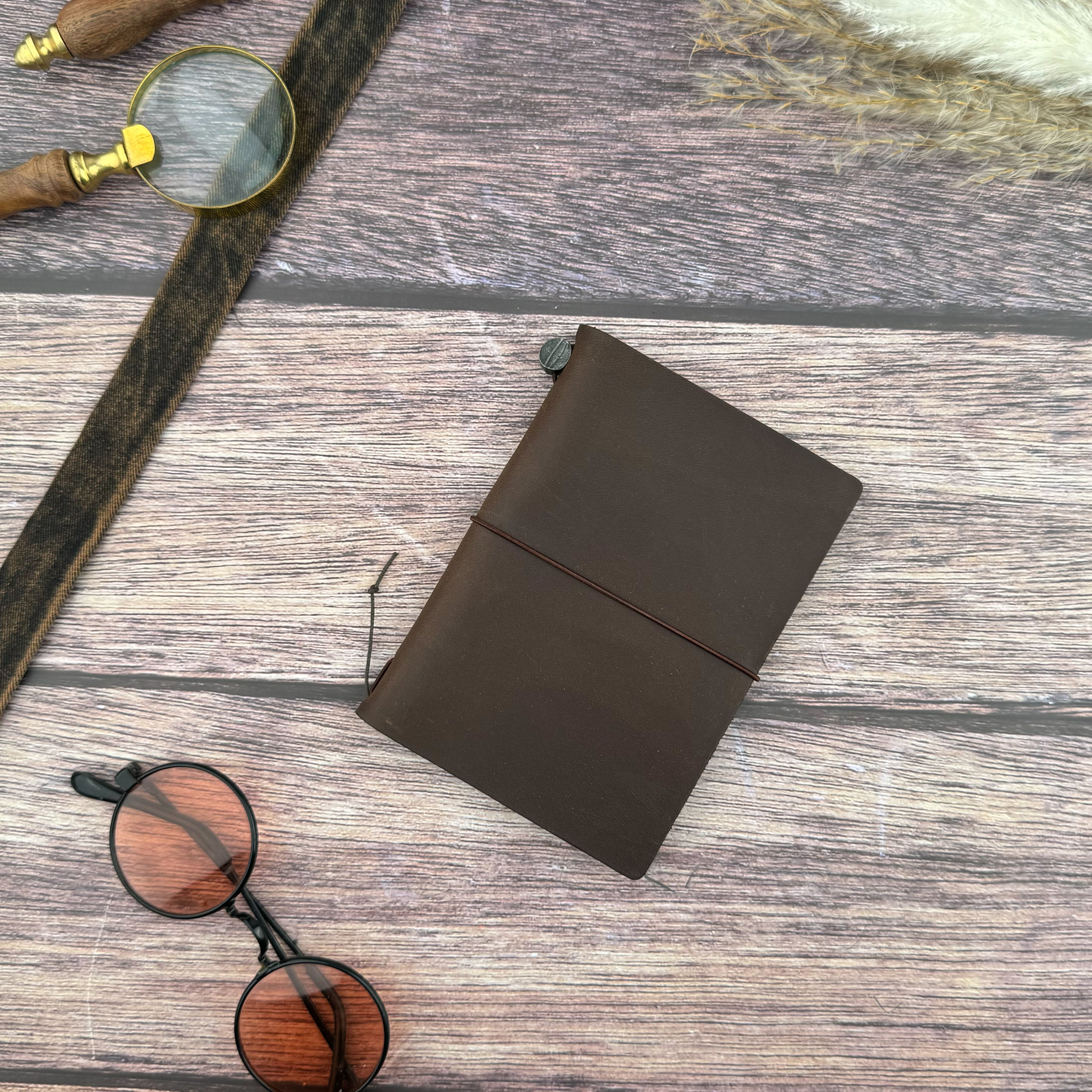 Traveler's Leather Notebook - Passport Size - Brown – Atlas Stationers