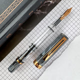 TWSBI Black Marble and Bronze Fountain Pen