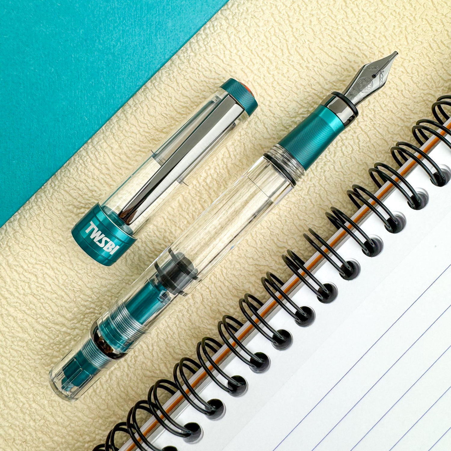 TWSBI Diamond 580ALR Fountain Pen - Caribbean w/ Onyx