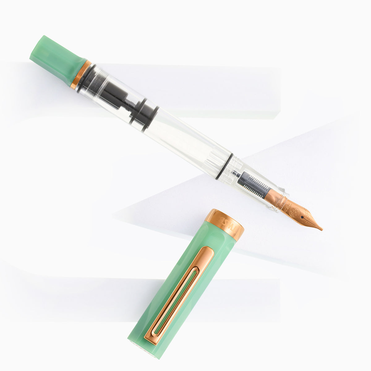TWSBI Eco Fountain Pen - Jade Jelly w/ Bronze