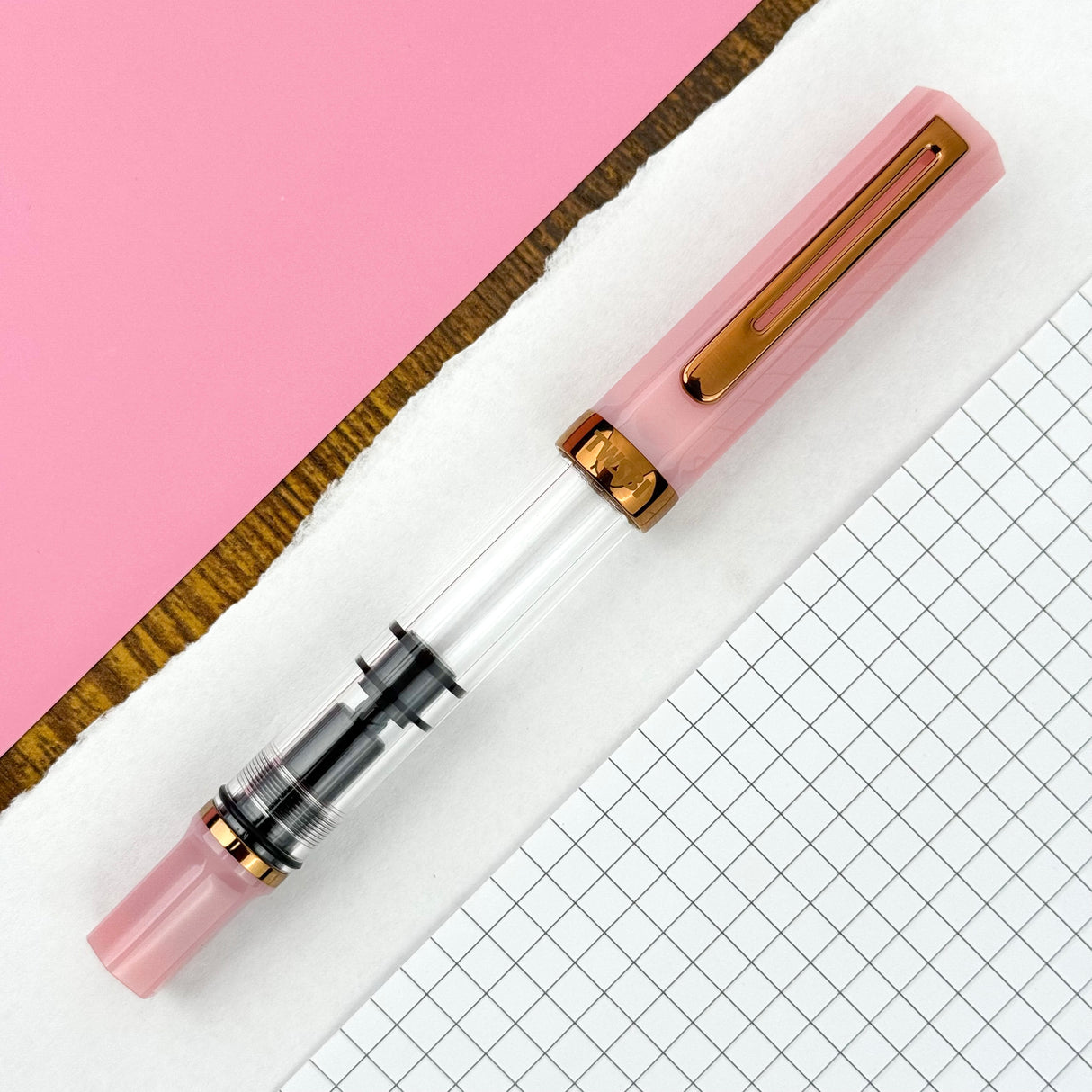 TWSBI Eco Fountain Pen - Pink Lemonade w/ Bronze