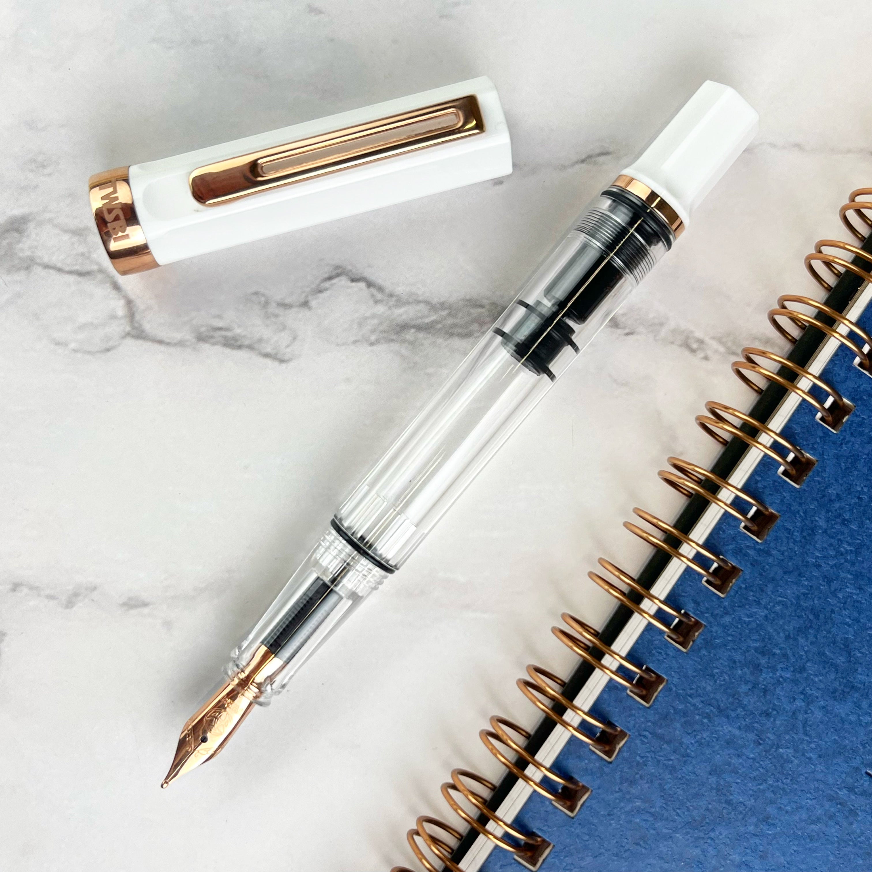 TWSBI Eco Fountain Pen - White w/ Rose Gold – Atlas Stationers