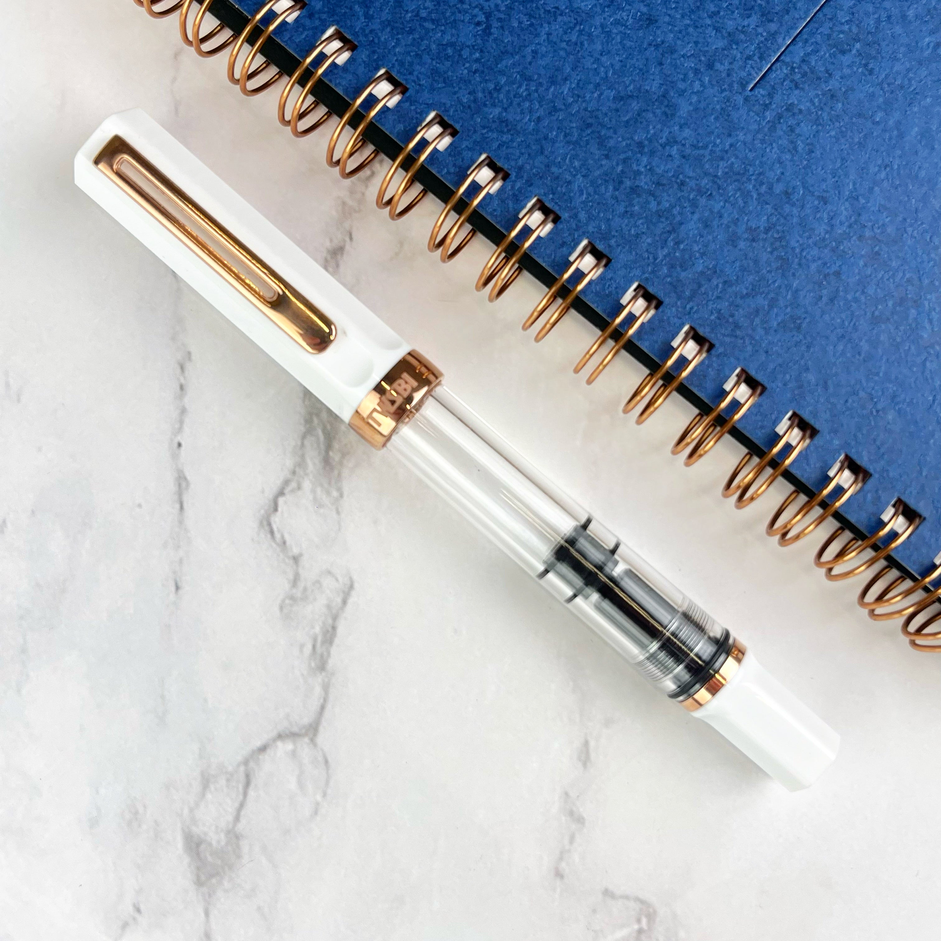 TWSBI Eco Fountain Pen - White w/ Rose Gold – Atlas Stationers