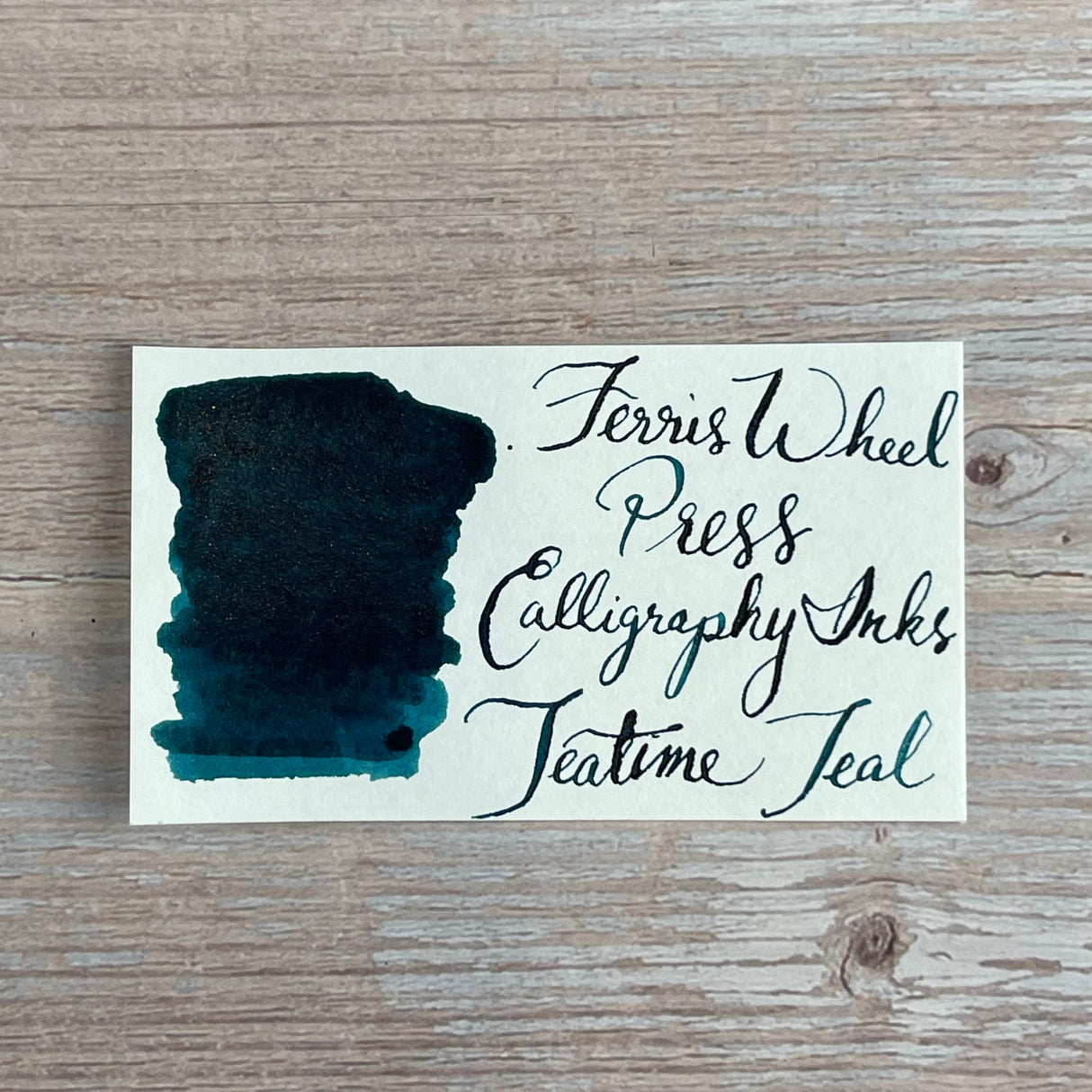 Ferris Wheel Press Teatime Teal - 28ml Calligraphy Bottled Ink