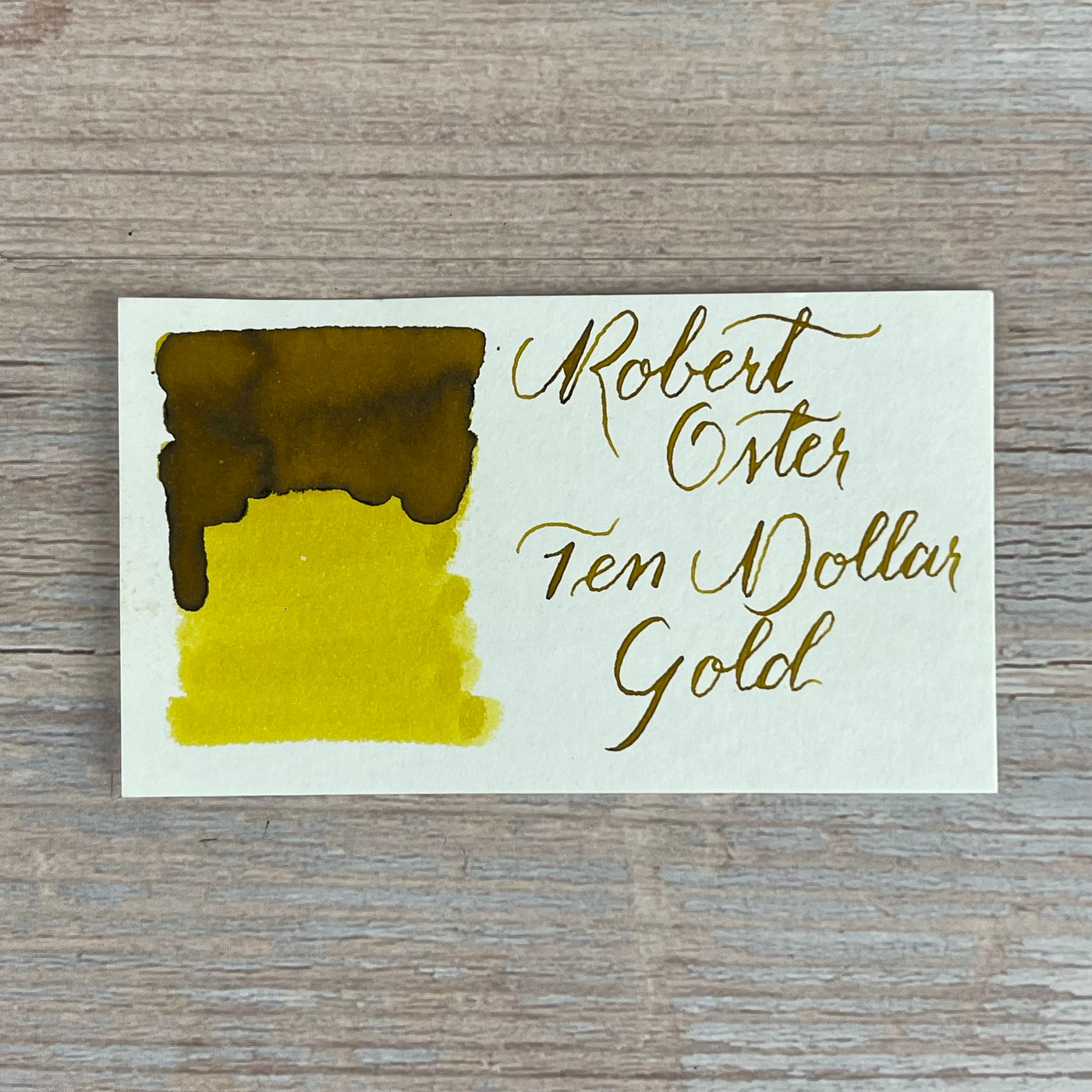 Robert Oster Ten Dollar Note Gold (Limited Edition) - 50ml Bottled Ink