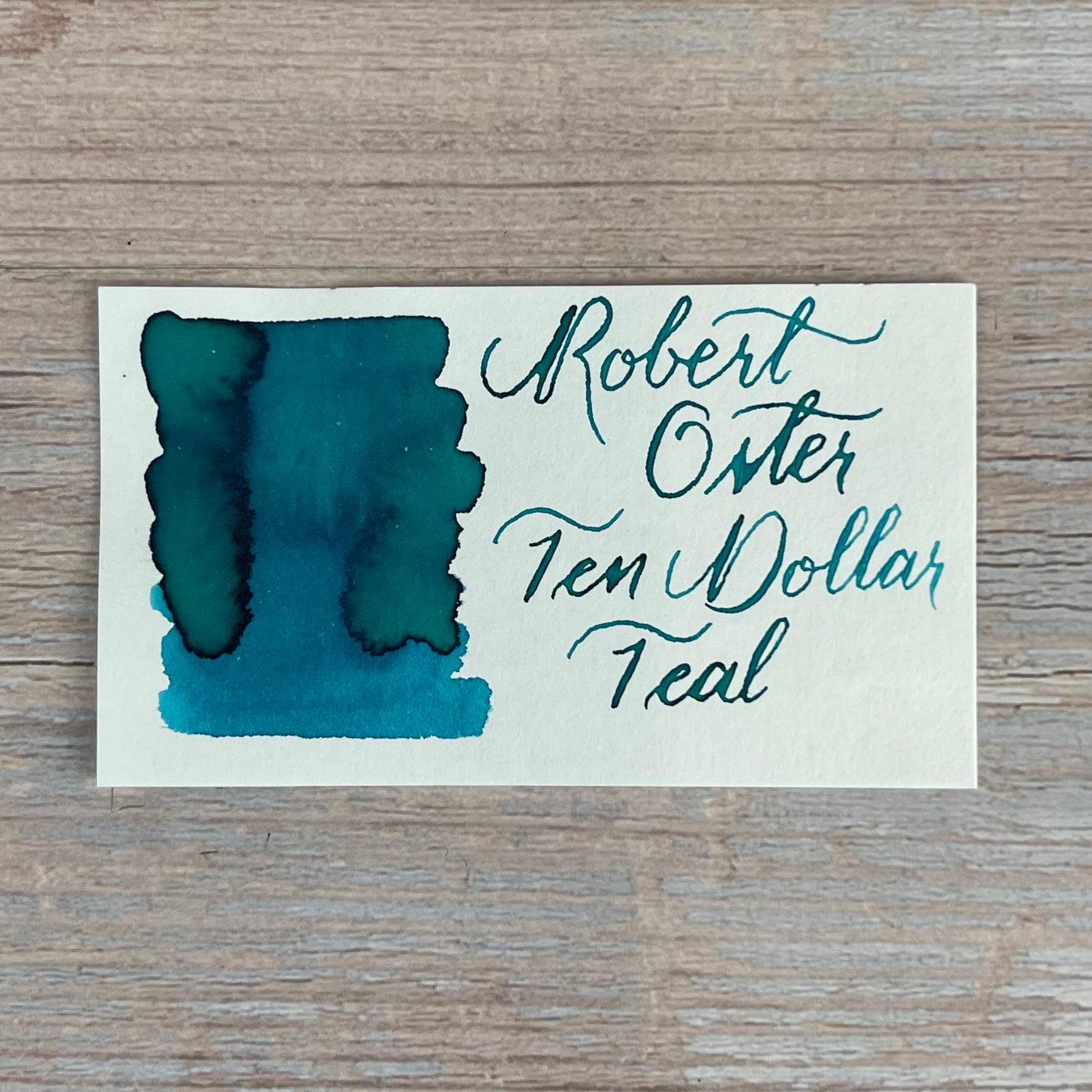 Robert Oster Ten Dollar Note Teal (Limited Edition) - 50ml Bottled Ink