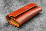 Galen Leather The Writer's Pen Wrap -6 Slots Pen Case