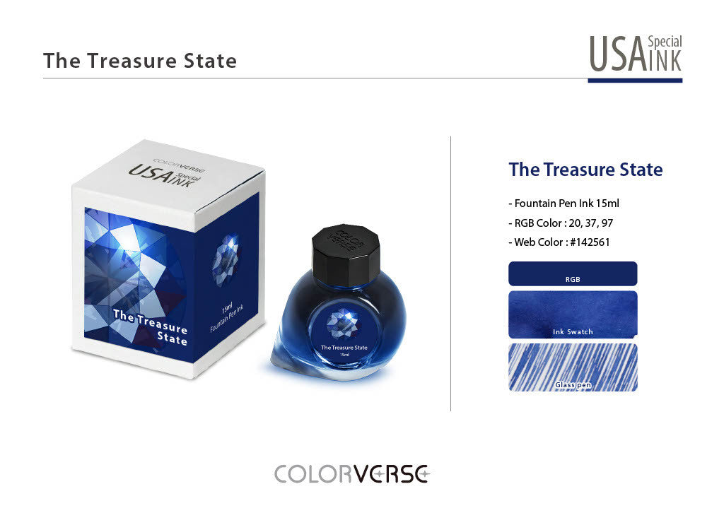 Colorverse State Colorverse USA The Treasure State (Montana) - 15ml Bottled Ink – Atlas ...