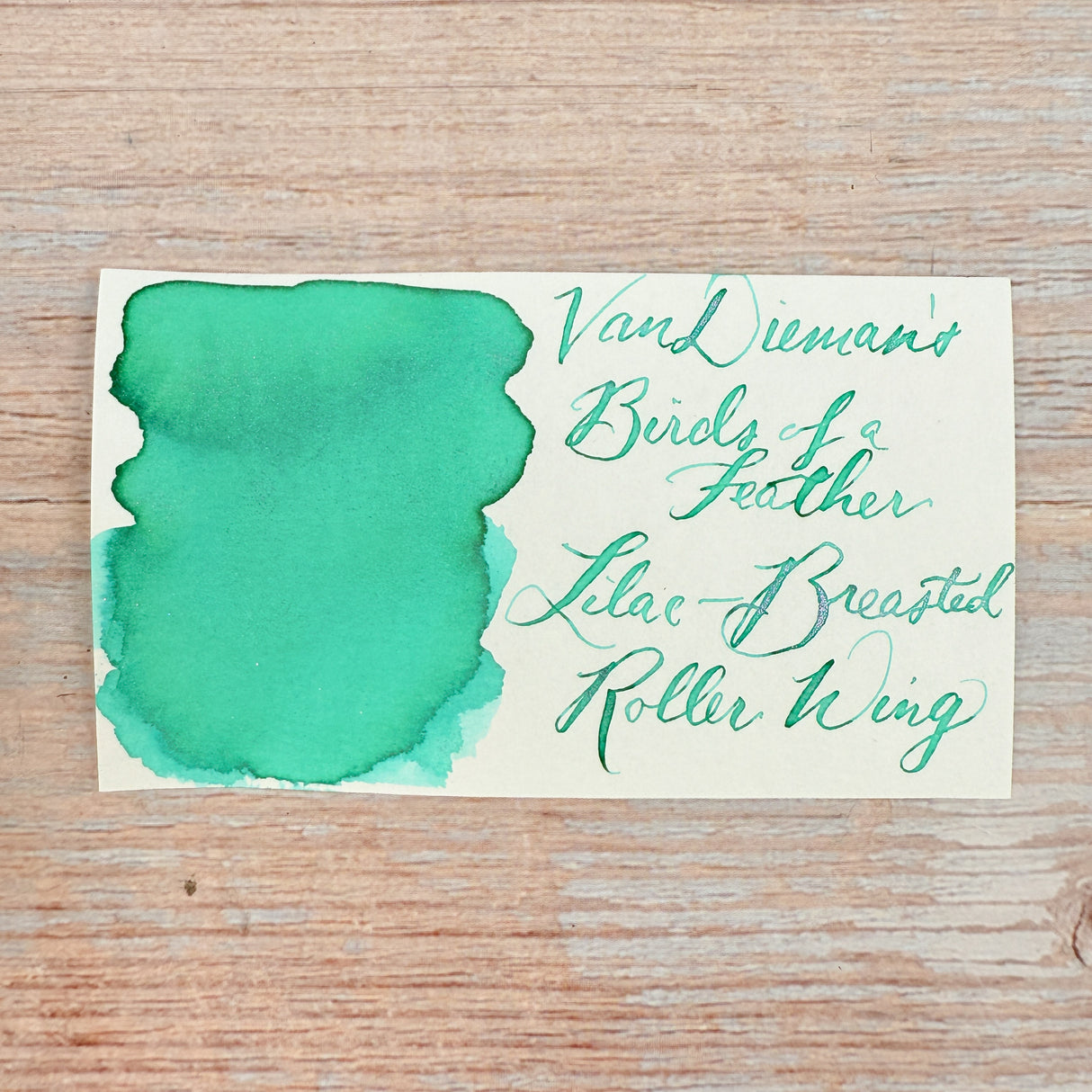 Van Dieman's Birds of a Feather - Lilac-Breasted Roller Wing - 30ml Bottled Ink