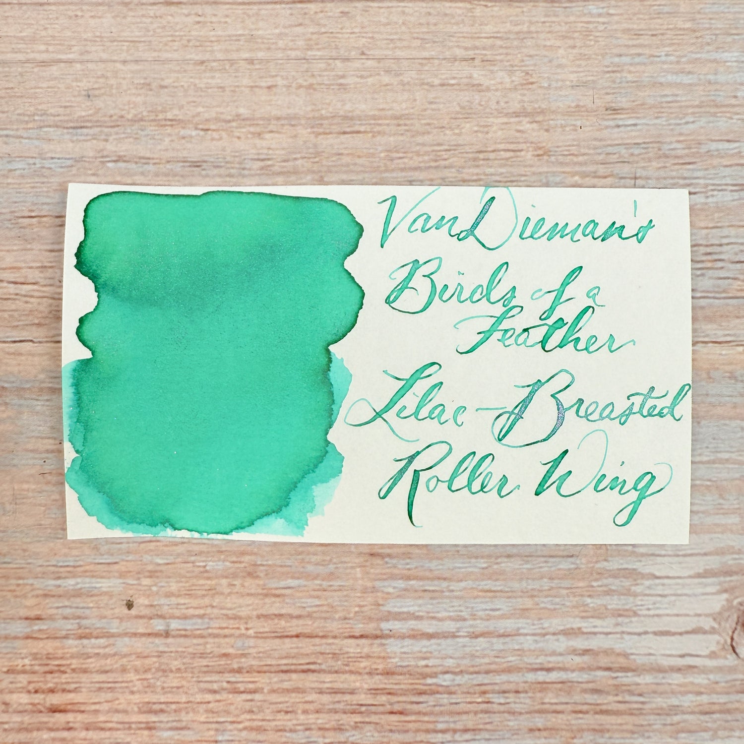 Van Dieman's Birds of a Feather - Lilac-Breasted Roller Wing - 30ml Bottled Ink