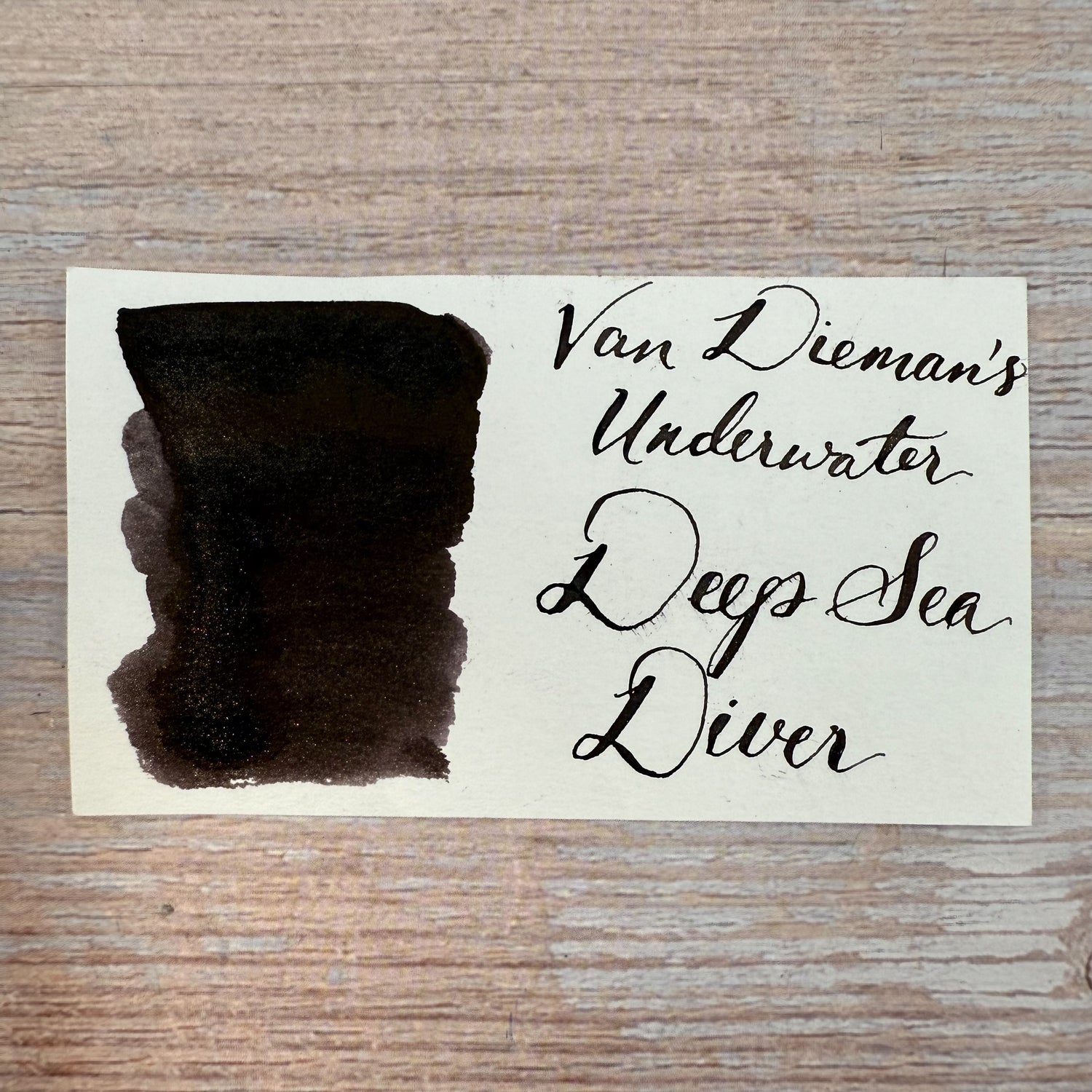 Van Dieman's Underwater - Deep Sea Diver - Shimmer Ink