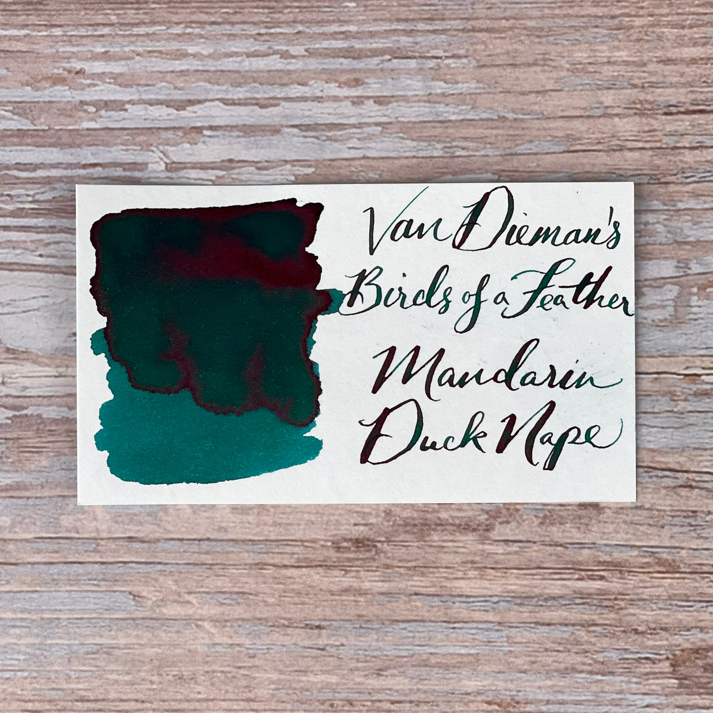 Van Dieman's Birds of a Feather - Mandarin Duck Nape - 30ml Bottled Ink