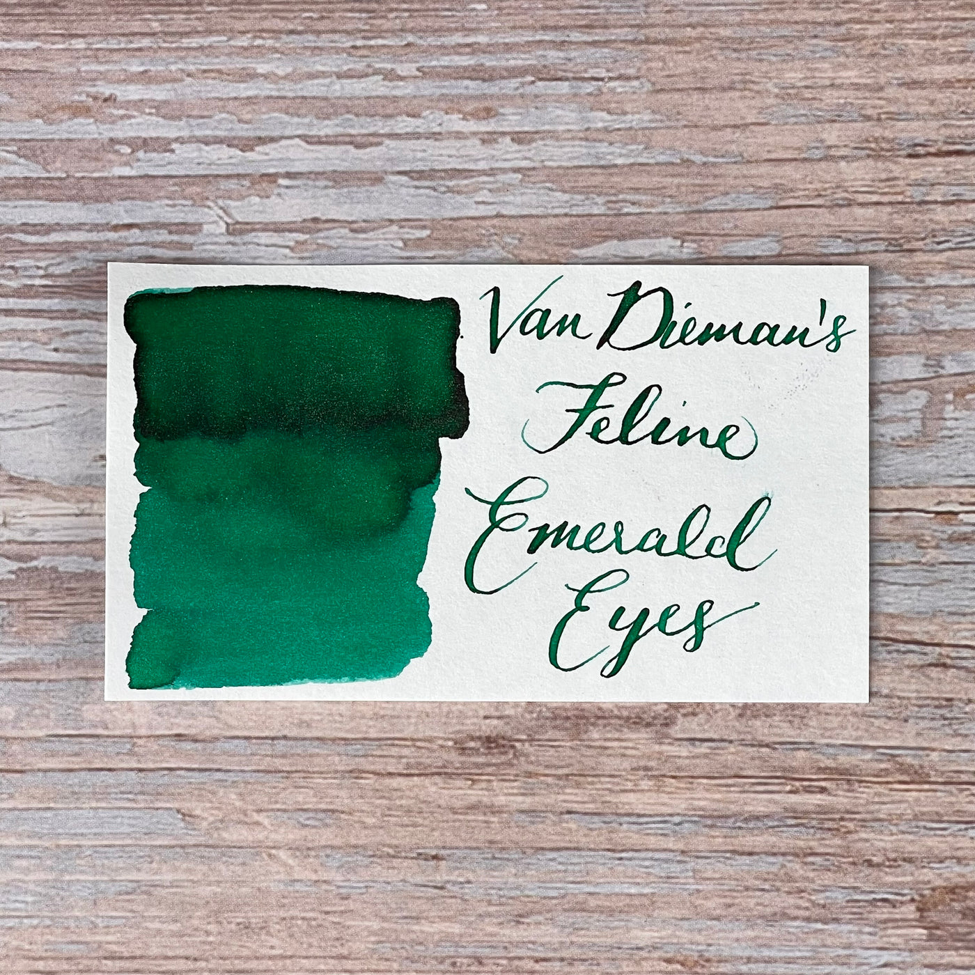 Van Dieman's Feline - Emerald Eyes Shimmering 30ml Bottled Ink