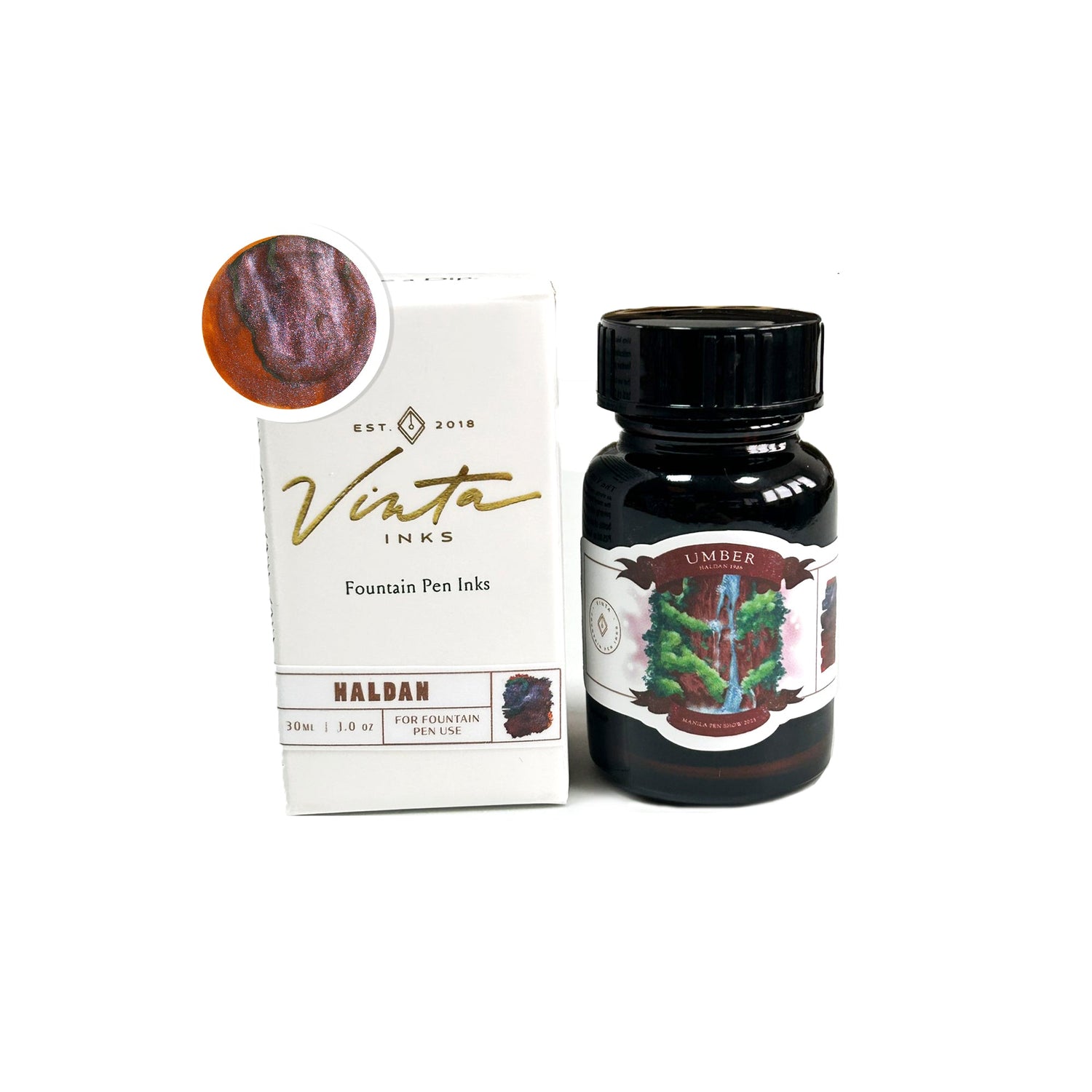 Vinta Umber (Haldan 1986) - 30ml Bottled Ink
