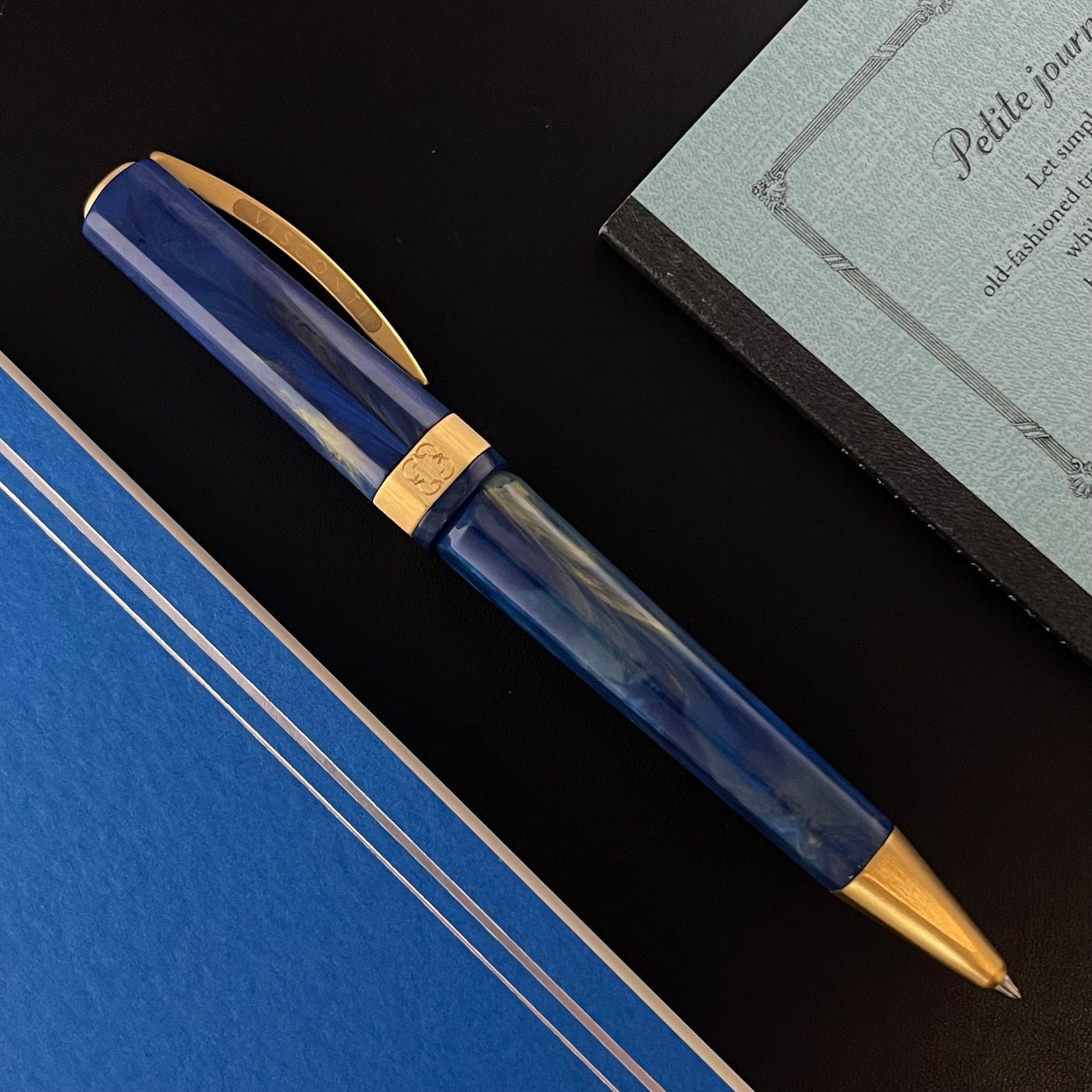 Visconti Opera Gold Ballpoint Pen - Blue