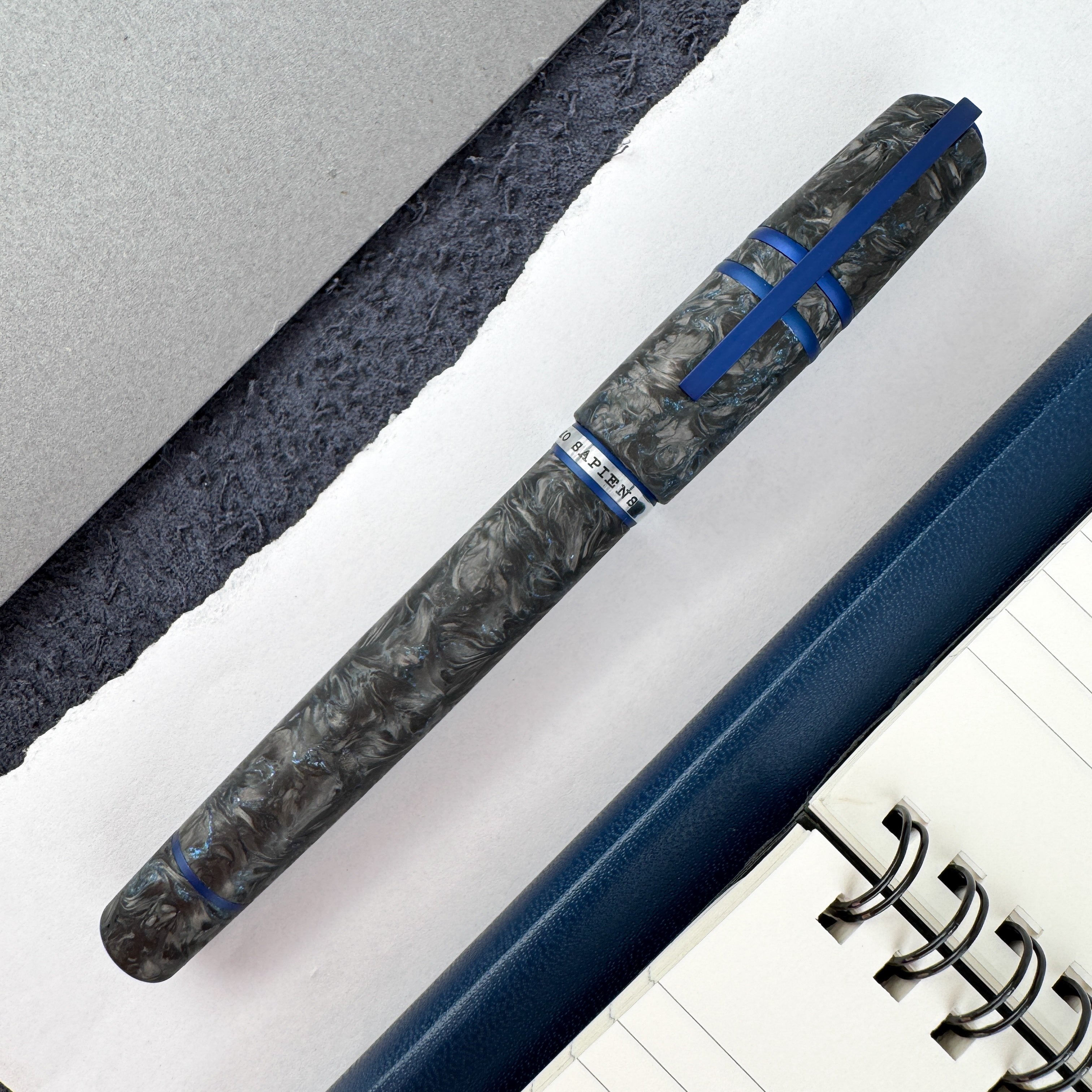 Visconti Homo Sapiens Fountain Pen - Carbon Abyssus (Limited