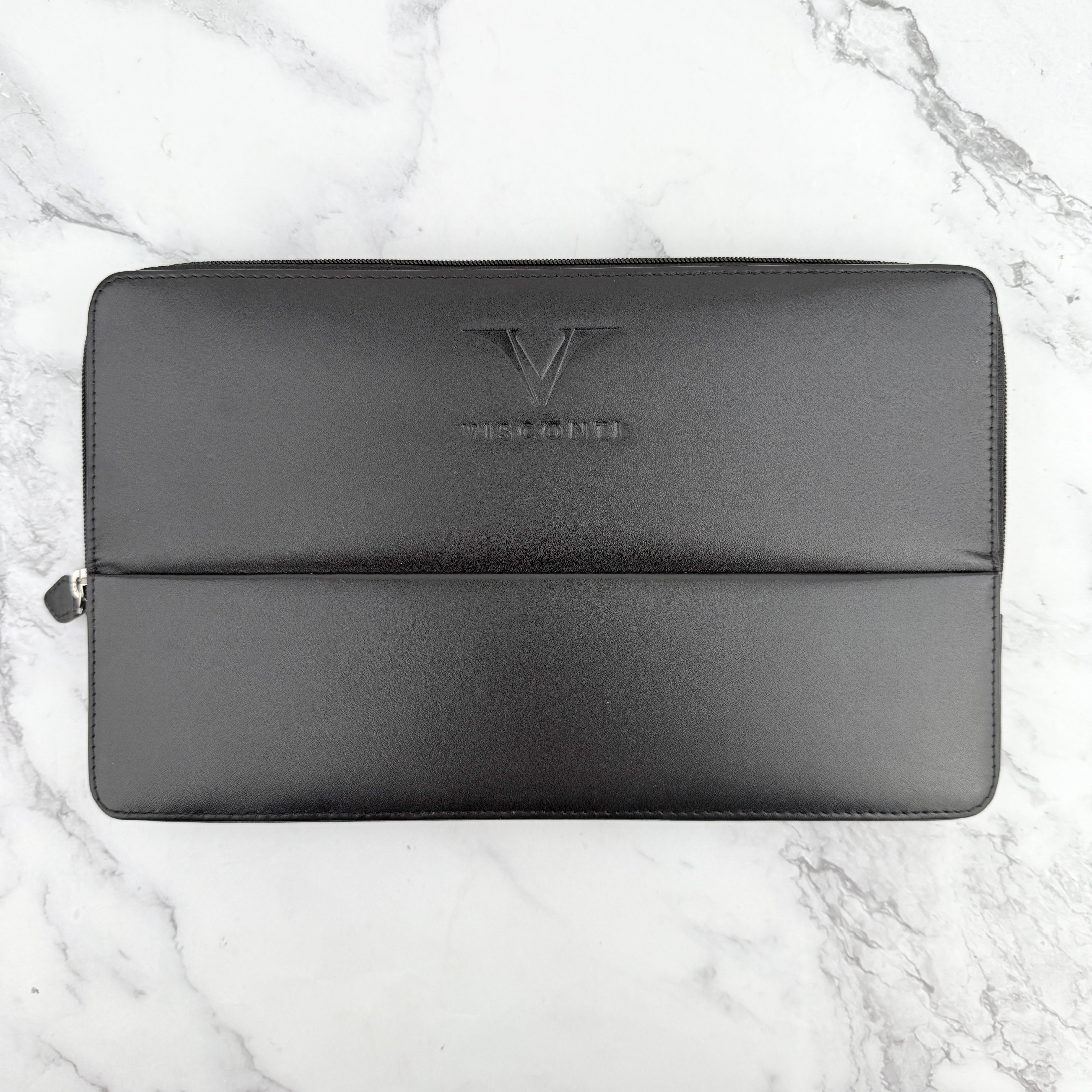 筆箱 Visconti Leather 12 Pen Holder - Black – Atlas Stationers