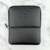 Visconti Leather 6 Pen Holder - Black
