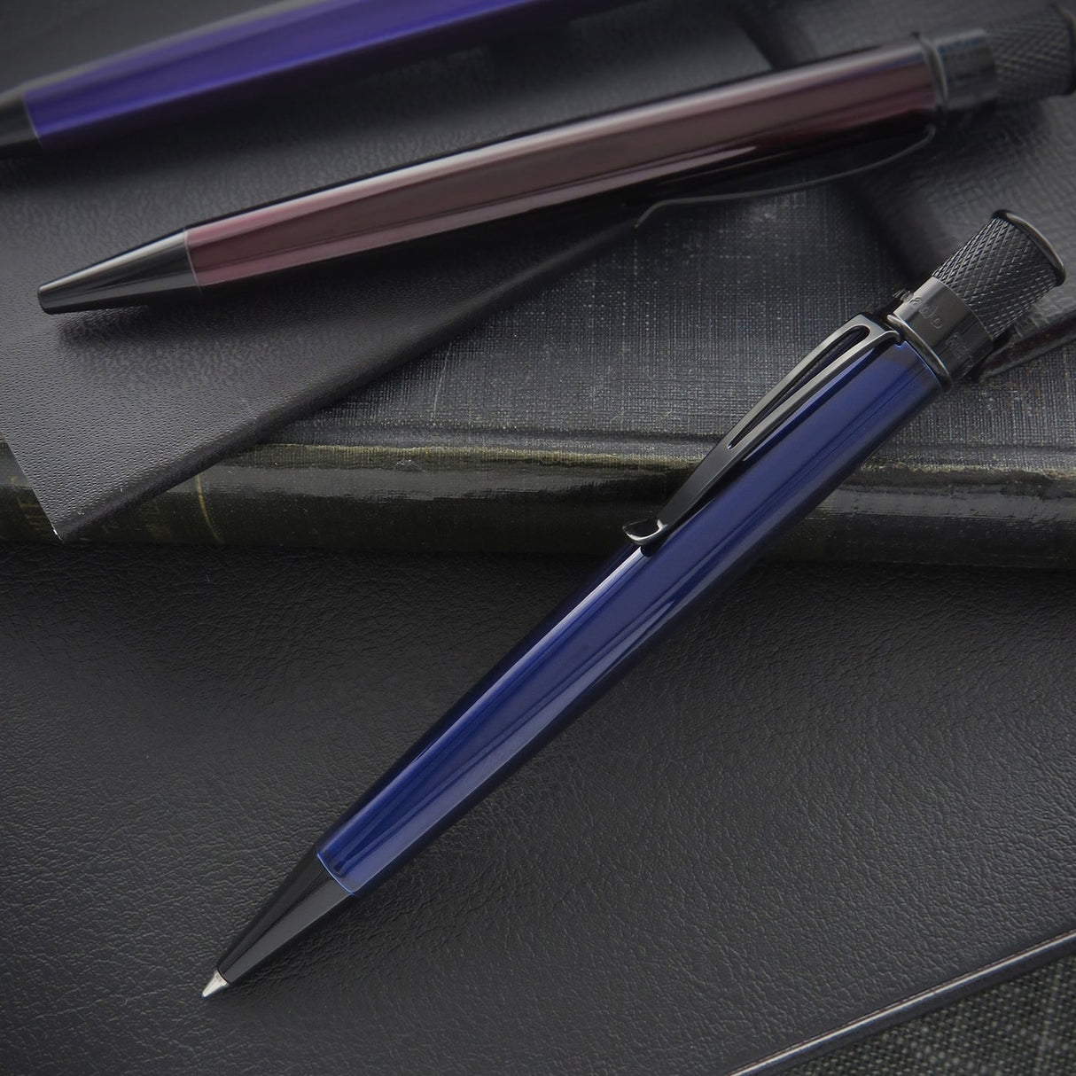 Retro 51 Tornado Stealth Rollerball Pen - Blue Black