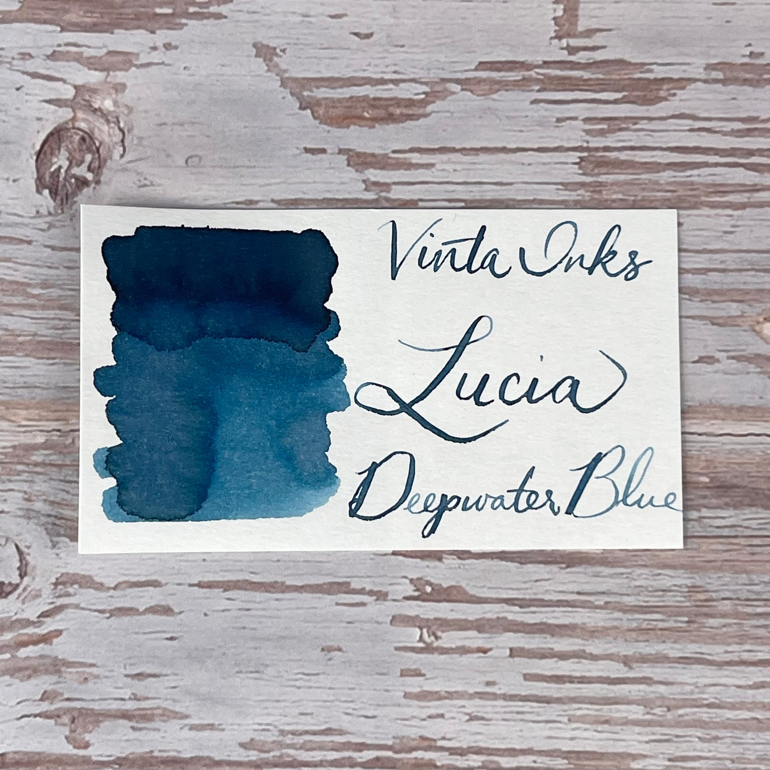 Lucia Inks Vinta Deepwater Blue (Lucia 1952) - 30ml Bottled Ink – Atlas Stationers