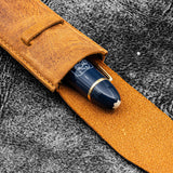 Vintage Slim Leather Pen Sleeve for Single Pen