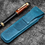Vintage Slim Leather Pen Sleeve for Single Pen