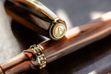 Visconti Medici Fountain Pen - Briarwood w/ Gold Trim
