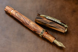 Visconti Medici Fountain Pen - Briarwood w/ Gold Trim