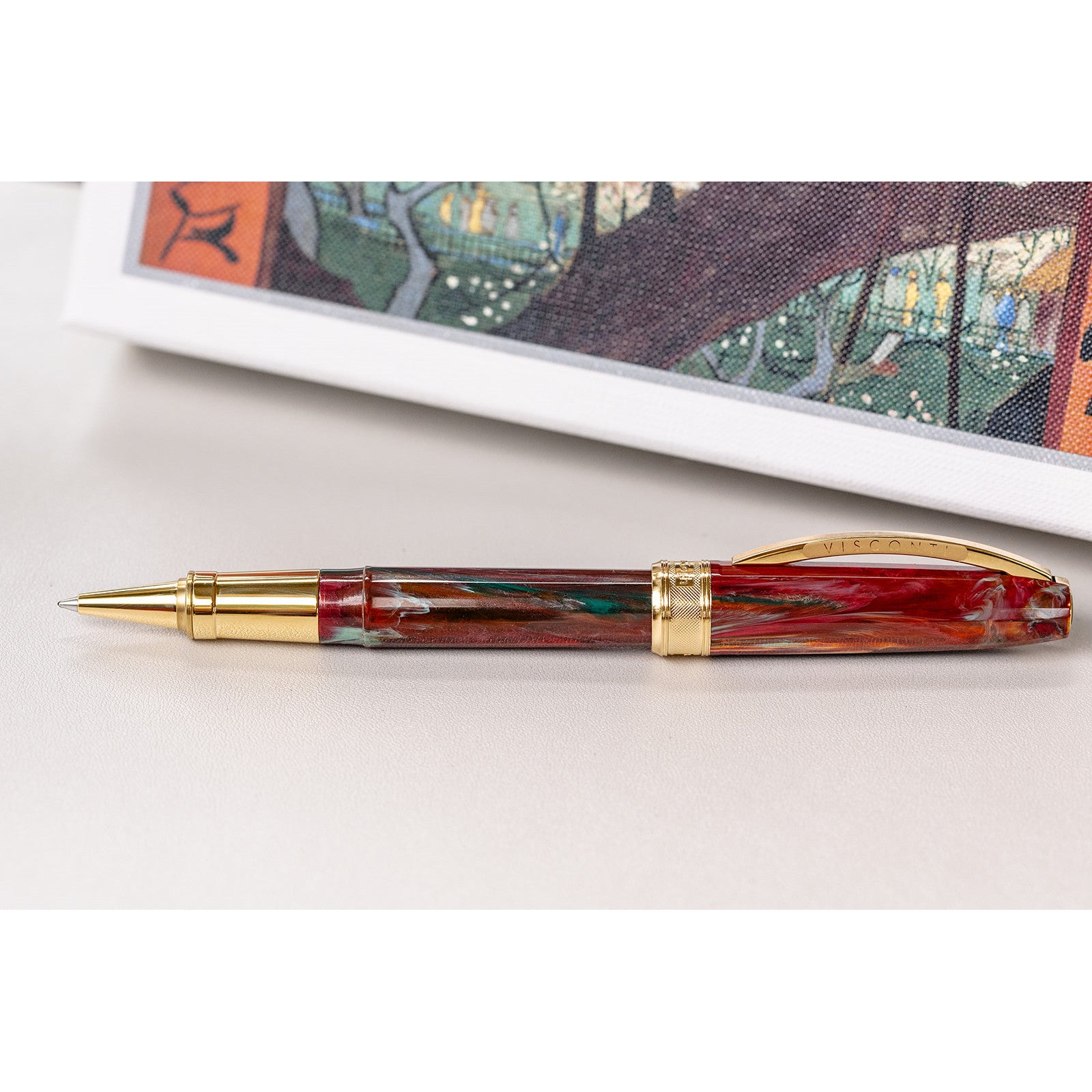 Visconti Van Gogh Rollerball Pen - Flowering Plum Orchard – Atlas