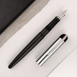 Wahl Eversharp Skyline Fountain Pen - Black w/Silver Trim