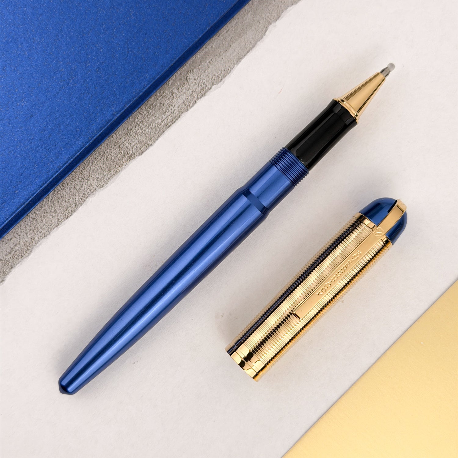 Wahl Eversharp Skyline Rollerball Pen - Blue w/Gold Trim