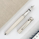 Waldmann Aura Day Guilloche Fountain Pen - Silver