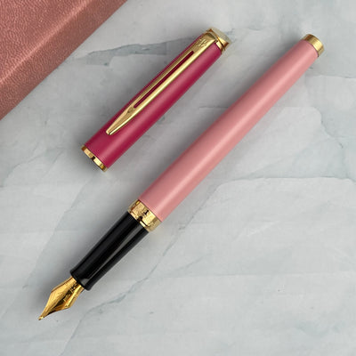 Waterman Hemisphere Color Block Fountain Pen - Pink (Special Edition)
