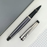 Waterman Expert Deluxe Rollerball Pen - Metallic Stone Grey Lacquer