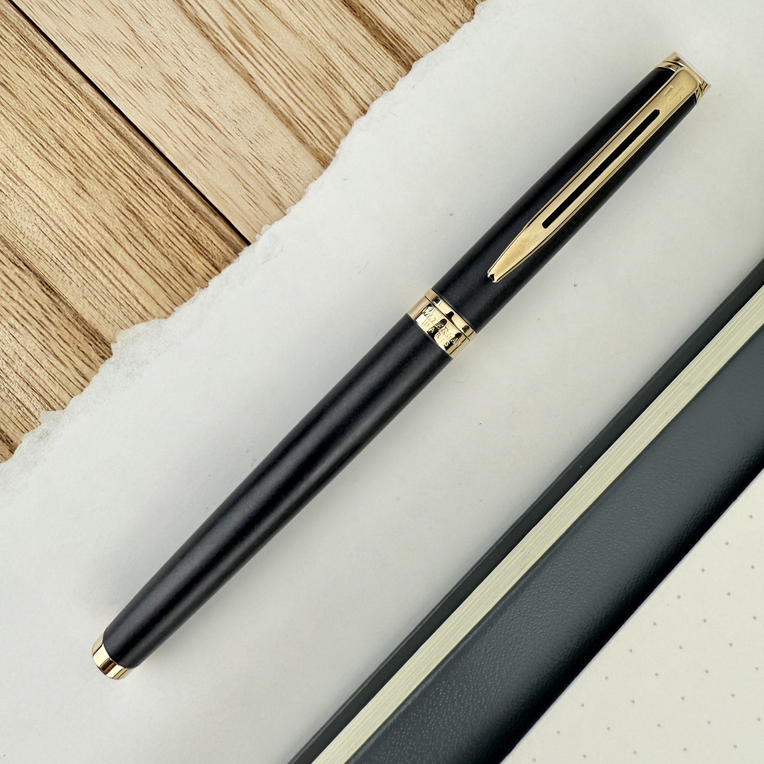 Waterman Hémisphère Understated Edit Fountain Pen - Lava Black