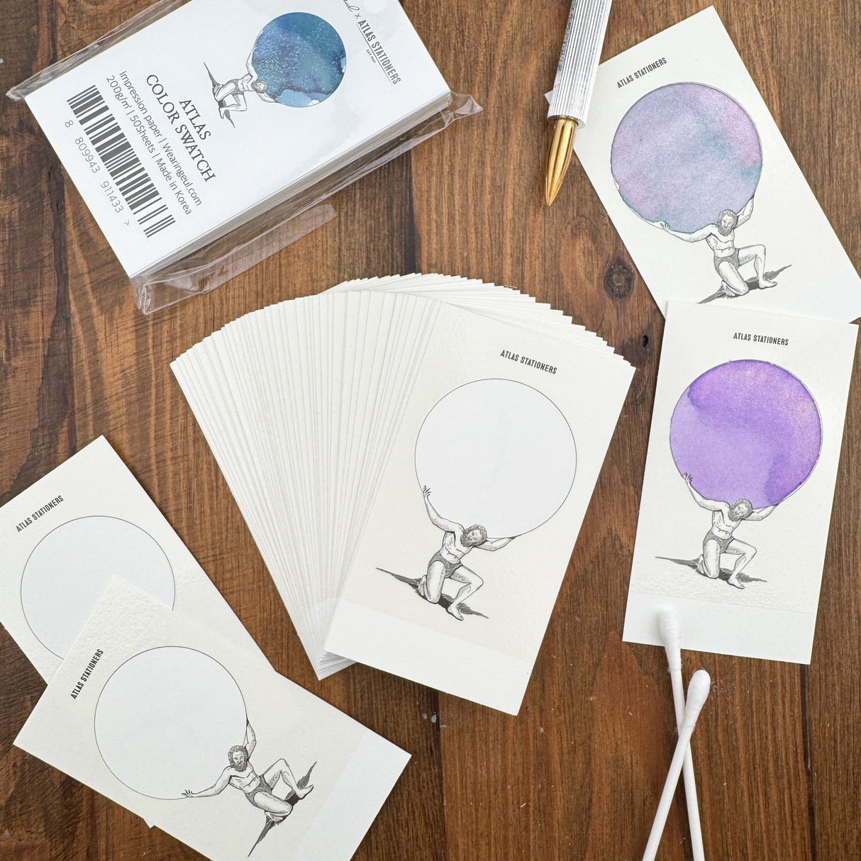 Wearingeul Ink Color Swatch Card - Atlas (Atlas Exclusive)