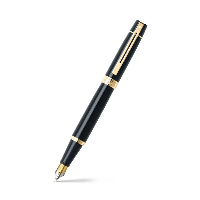 Sheaffer 300 Fountain Pen - Black w/ Gold – Atlas Stationers